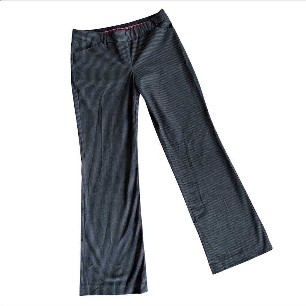 Express Black Pinstripe Low Rise Dress Pants